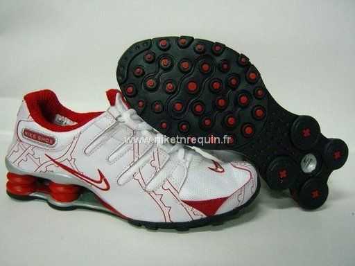Nike Shox Nz Femmes Blanc Rouge